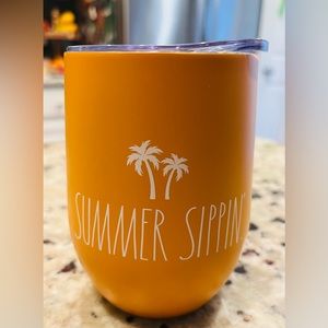 Rae Dunn Summer Sippin’ insulated wine tumbler NWT